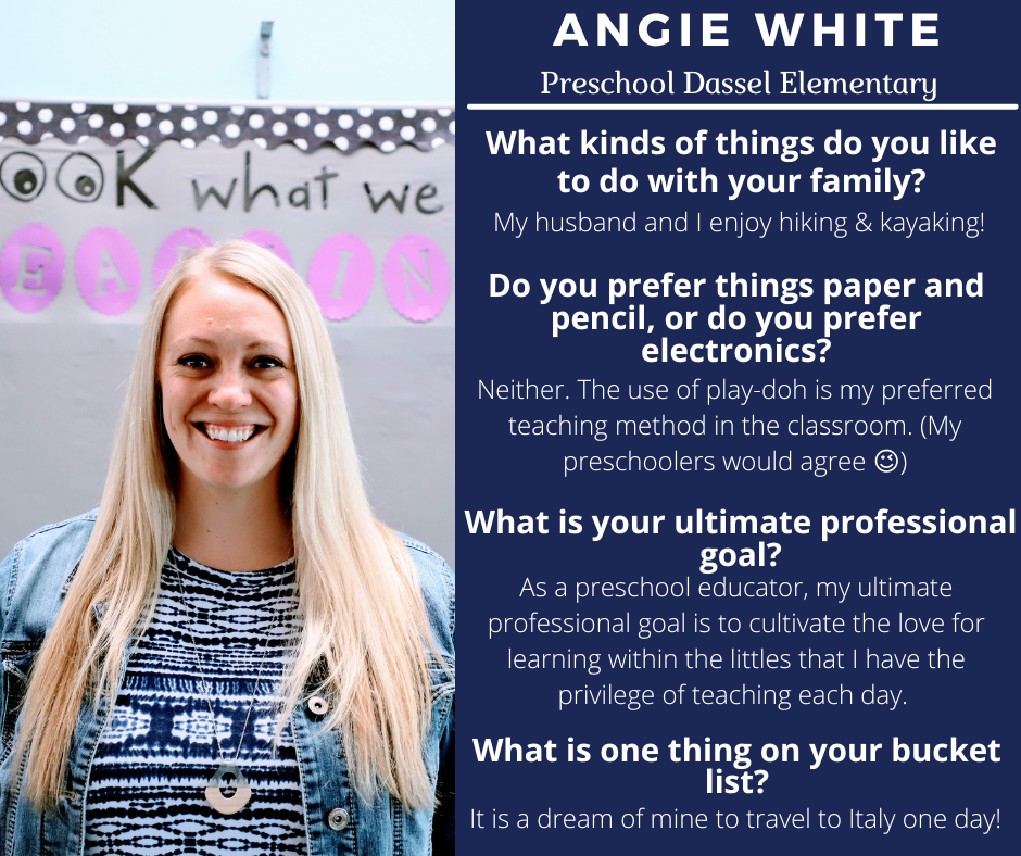 This week's spotlight features Mrs. White!